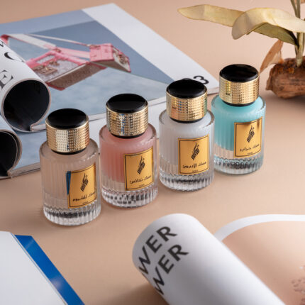 علبة هدايا عطر المسك الزرقاء