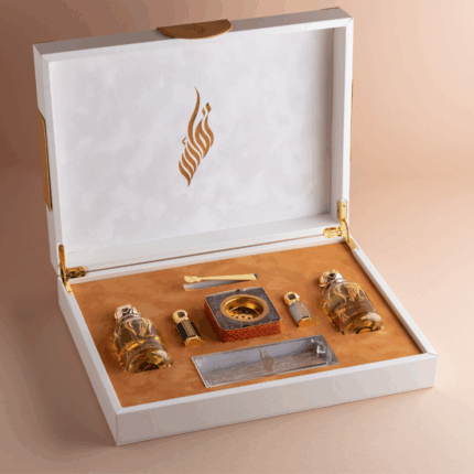 صندوق جلد مع عطر 100 مل