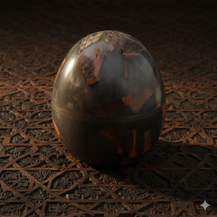 مبخر بيض النعام (رمادي غامق )